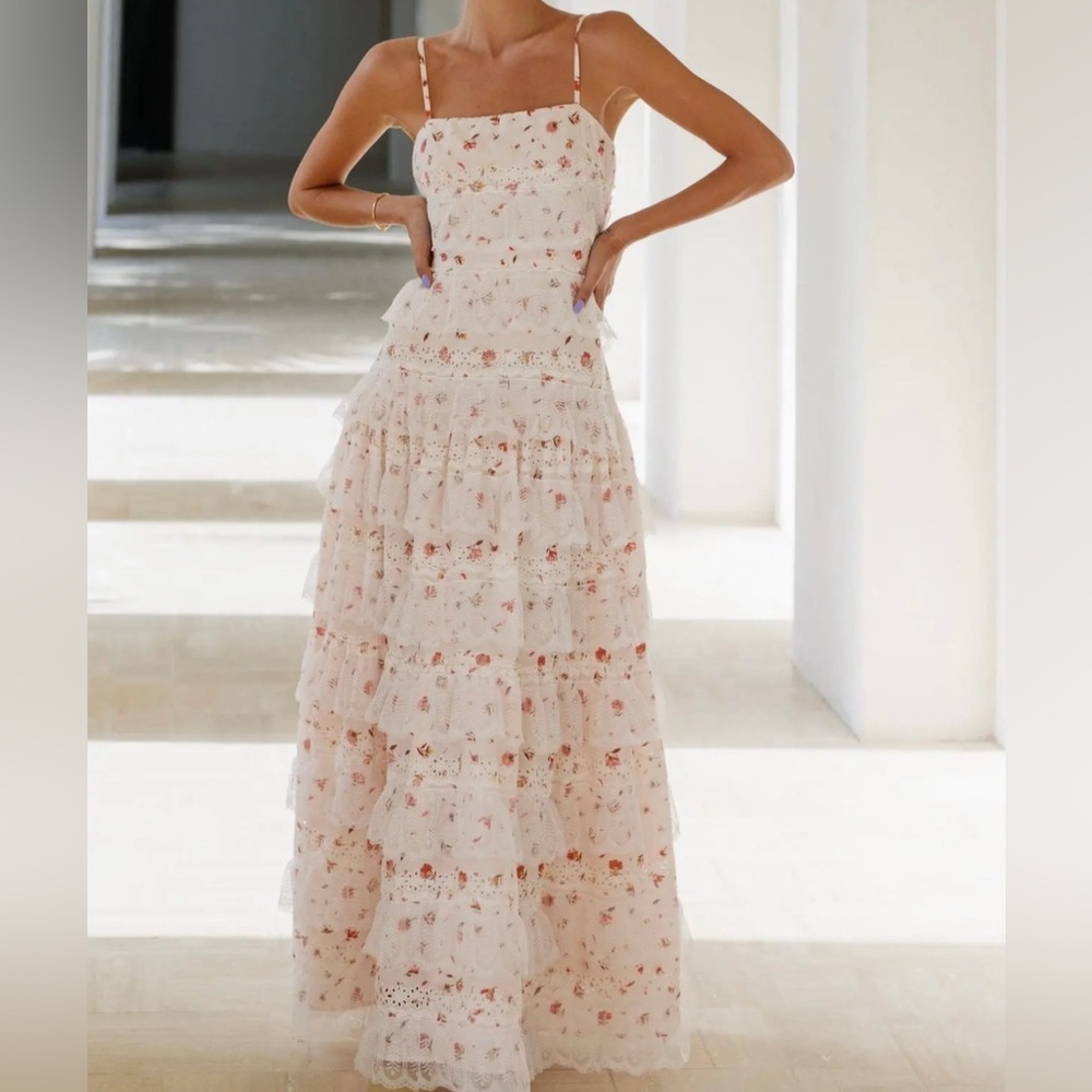 Anne Louise Boutique Lovette Maxi Lace Dress